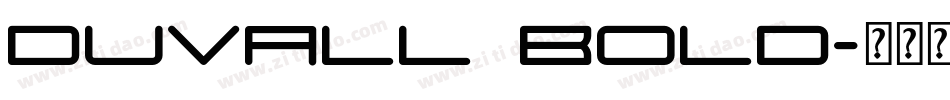 Duvall Bold字体转换